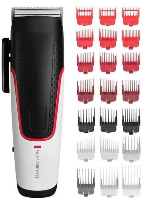 Машинка для стрижки  Remington E51 Easy Fade Hair Clipper, сеть+акум., роторный мотор, насадок-3, кейс, титан.нап., черно-белый