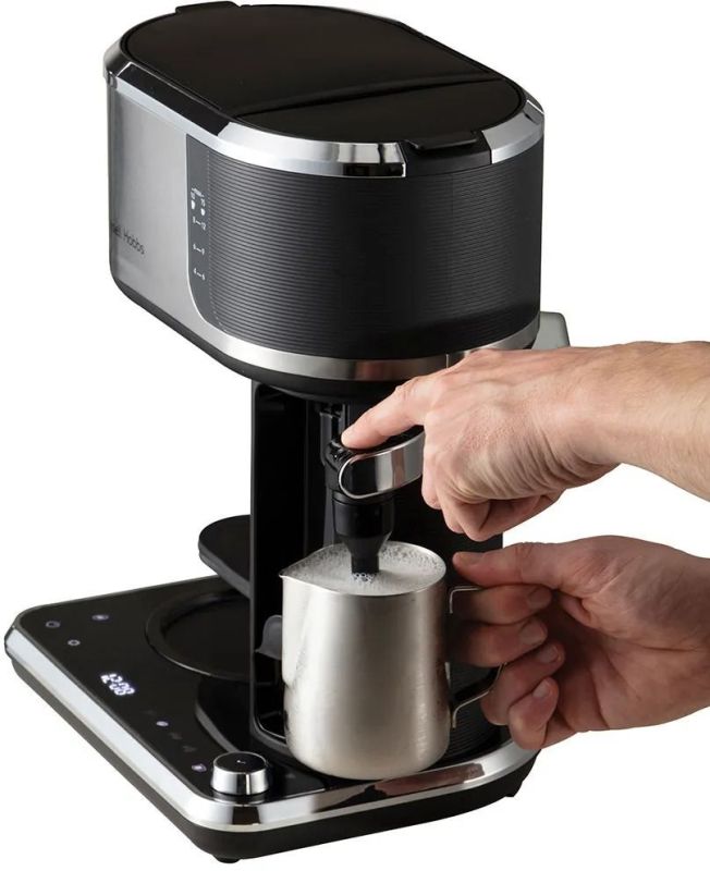 Кавоварка Russell Hobbs крапельна Attentiv Coffee Bar 1.5л, мелена, LED-дисплей, чорно-метал