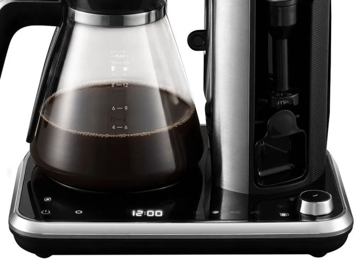 Кавоварка Russell Hobbs крапельна Attentiv Coffee Bar 1.5л, мелена, LED-дисплей, чорно-метал