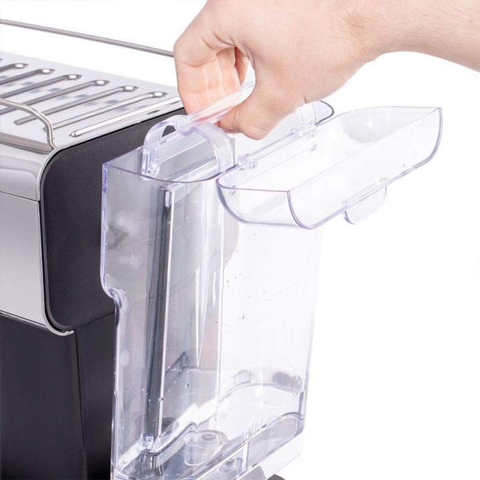 Кавоварка Russell Hobbs ріжкова Distinctions Titanium 1.1л, мелена + чалди, сріблястий