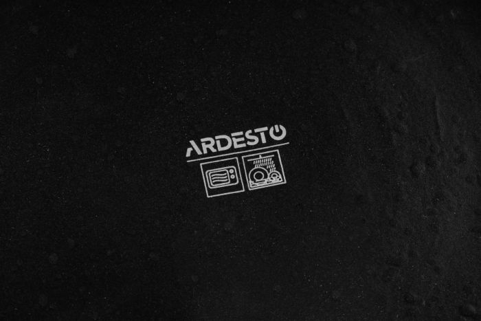 Тарілка десертна  Ardesto Trento, 20.5см, кераміка, чорний