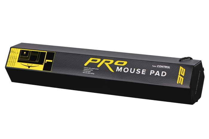 Ігрова поверхня 2E GAMING PRO Control, M (360x275x3мм), чорний