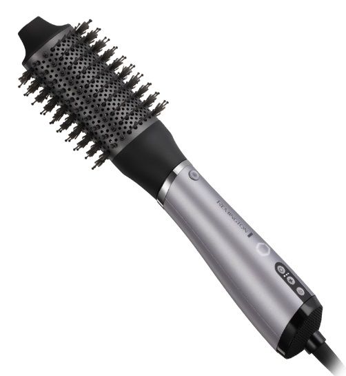 Фен-щітка Remington ProLuxe You Adaptive, 1000Вт, 3 режими, іонізація, хол. обдув, кераміка, сірий