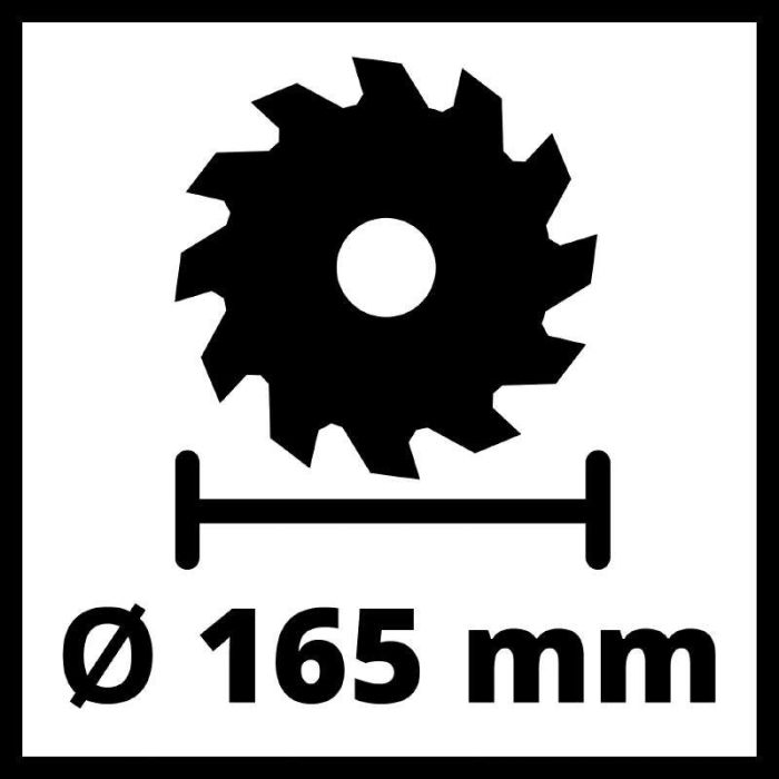 Пила дисковая аккумуляторная Einhell TE-CS 18/165-1LI - Solo PXC, 18В, 165х20 мм, 4200об/мин, 2.6кг, без АКБ и ЗУ