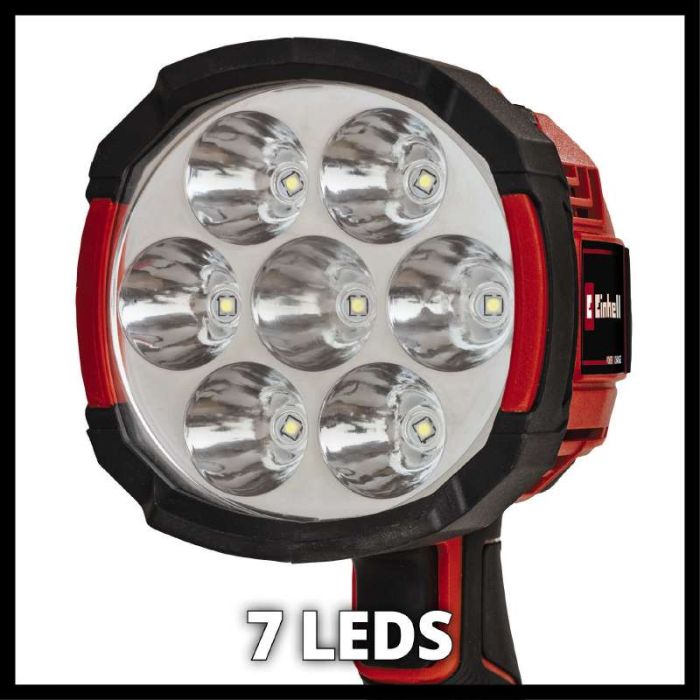 Ліхтар акумуляторний Einhell TE-CL 18/2500 LiAC - Solo акум., PXC, 2500 лм, 18В, 6500 К, 7 LED, 18/12В, 0.6 кг без АКБ та ЗП