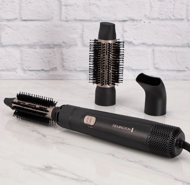 Фен-щітка Remington Blow Dry & Style Caring, 800Вт, 2 режими, іонізація, хол. обдув, кераміка, чорний