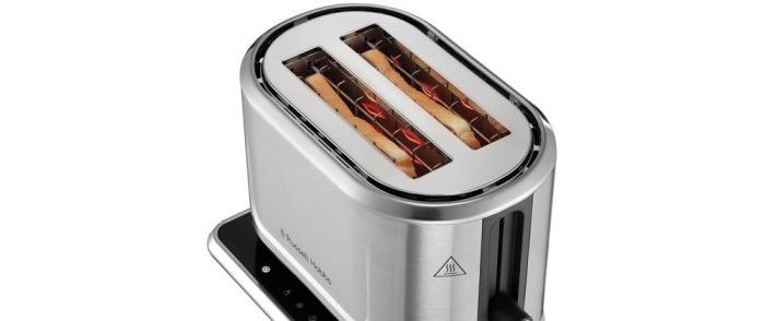 Тостер Russell Hobbs Attentiv 2 Slice 1500Вт, підігрів, розморожування, метал