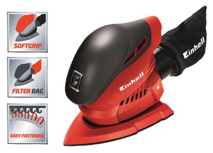 Шліфмашина вібраційна Einhell TH-OS 1016 100Вт 150х150х100мм 24000кол/хв 1кг