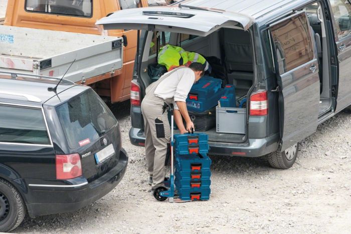Візок вантажний Bosch Professional універсальний, складний, алюмінієвий, платформа 523х508мм, до 125кг