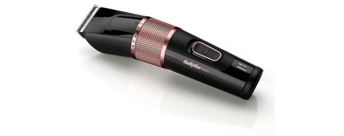 Машинка для стриження  Babyliss, мережа+акум., вібраційний мотор, насадок-1, сталь, чорно-коричневий
