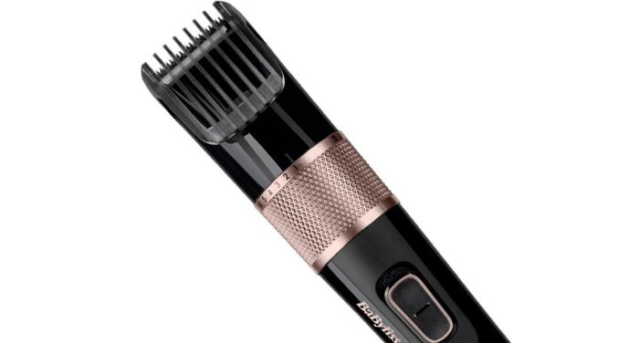 Машинка для стриження  Babyliss, мережа+акум., вібраційний мотор, насадок-1, сталь, чорно-коричневий
