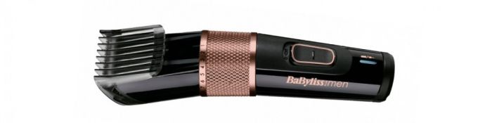 Машинка для стриження  Babyliss, мережа+акум., вібраційний мотор, насадок-1, сталь, чорно-коричневий