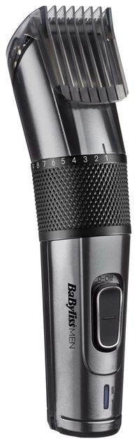 Машинка для стриження  Babyliss, мережа+акум., вібраційний мотор, насадок-1, тример, кейс, титан.напил., чорний