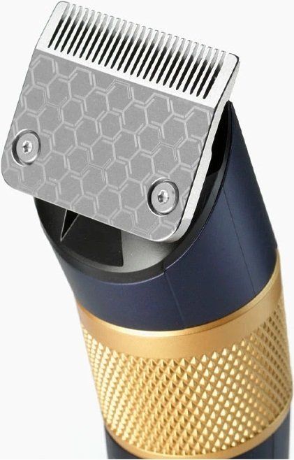 Машинка для стрижки  Babyliss, сеть+акум., вибрационный мотор, насадок-8, кейс, титан.напыл., синий