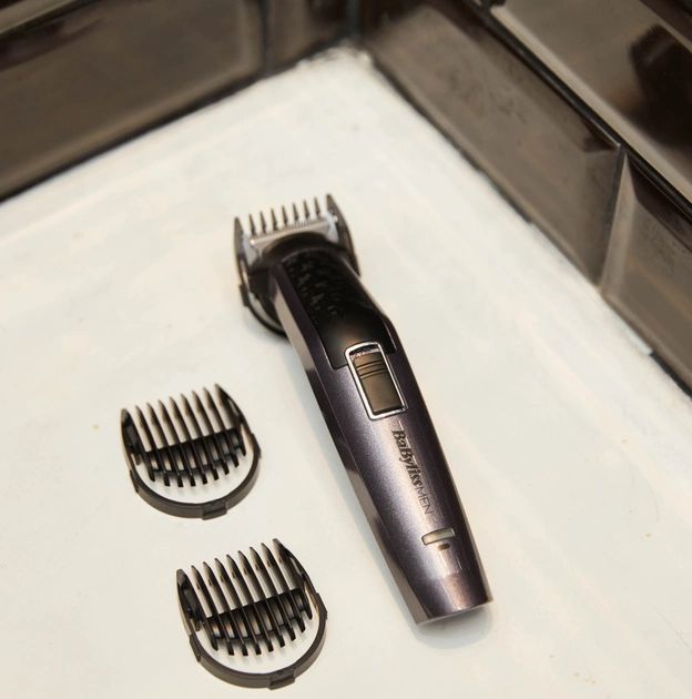Набір для стрижки Babyliss, для бороди, вусів, голови, носа і тіла, акум., вібраційний мотор, насадок-9, сталь, сірий
