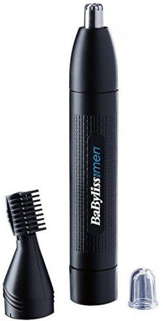 Тример Babyliss, для носа, батарейки АА, в компл., насадок-1, чорний