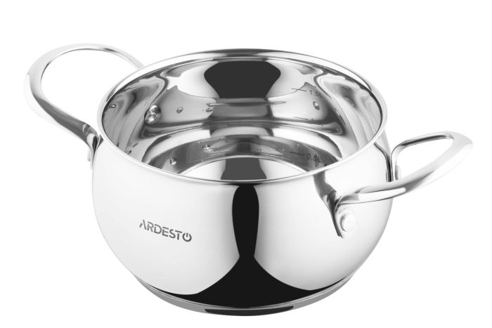 Каструля зі скляною кришкою Ardesto Gemini Liguria, 2.2л, нержавіюча сталь