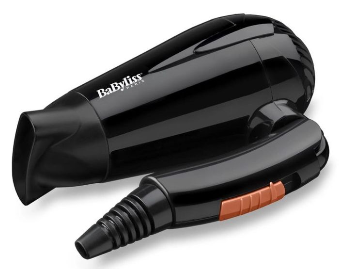 Фен Babyliss дорожній, 2000Вт, 2 режими, складне руків'я, чорний