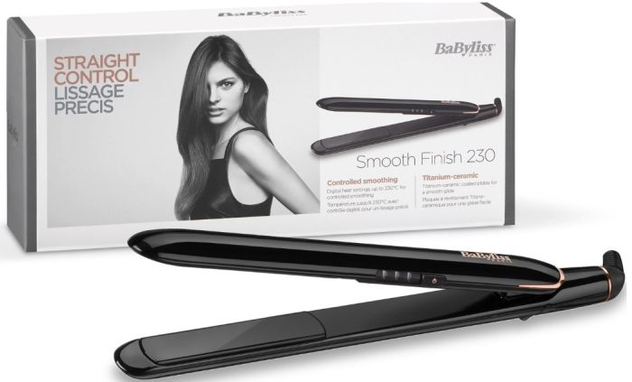 Випрямляч Babyliss, 41Вт, темп.режимів-3, 180-230С, кераміка, чорний