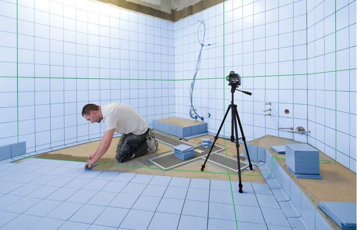 Нивелир лазерный Bosch GLL 3-80 G, до 30м с приемником 120м, ±0.3мм/м, кейс, 0.82кг