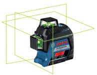 Нівелір лазерний Bosch Professional GLL 3-80 G, до 30м з приймачем 120м, ±0.3мм/м, кейс, 0.82кг