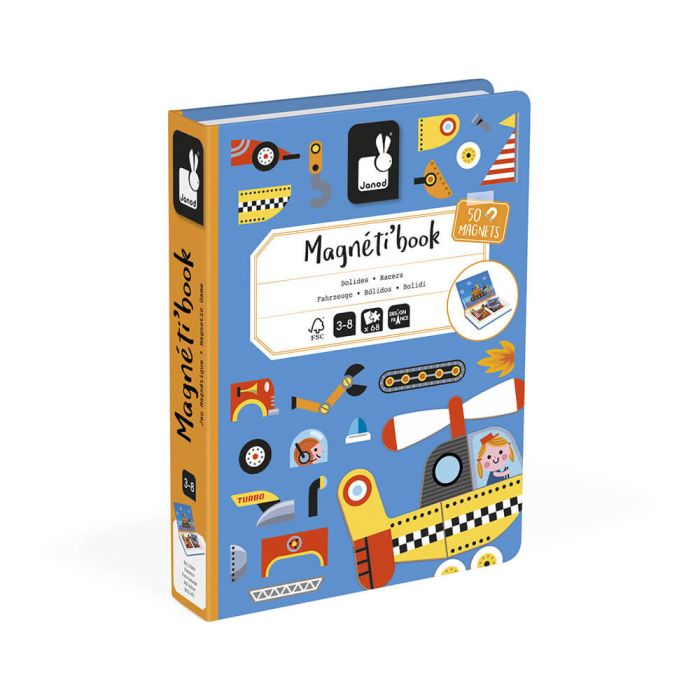 Магнитная книга Janod Транспорт 50эл