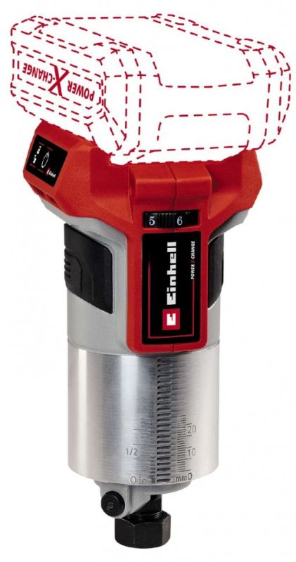 Фрезер акумуляторний Einhell Professional TP-RO 18 SetLI BL - Solo 18В цанга 6 та 8мм 10000-30000об/хв 1.34кг без АКБ та ЗП