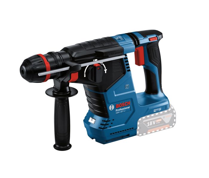 Перфоратор аккумуляторный Bosch GBH 187-LI, SDS-plus, 18В, 2.4Дж, 3 режима, 3кг, без АКБ и ЗП