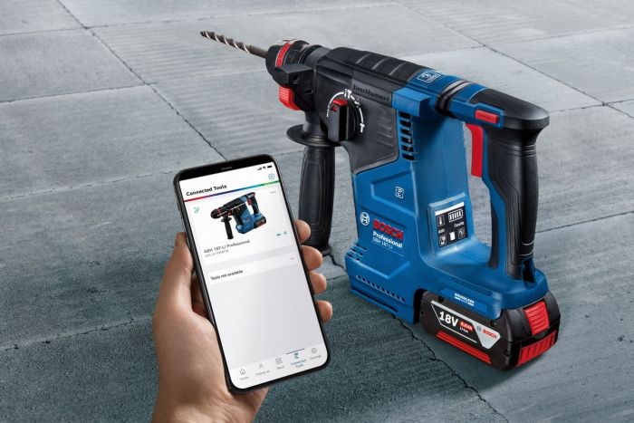Перфоратор аккумуляторный Bosch GBH 187-LI ONE Chuck, SDS-Plus, 18В, акб 2х5А•ч, 2.4Дж, 2.9кг