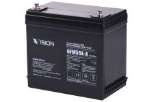 Акумуляторна батарея Vision FM, 12В, 55А•год, AGM