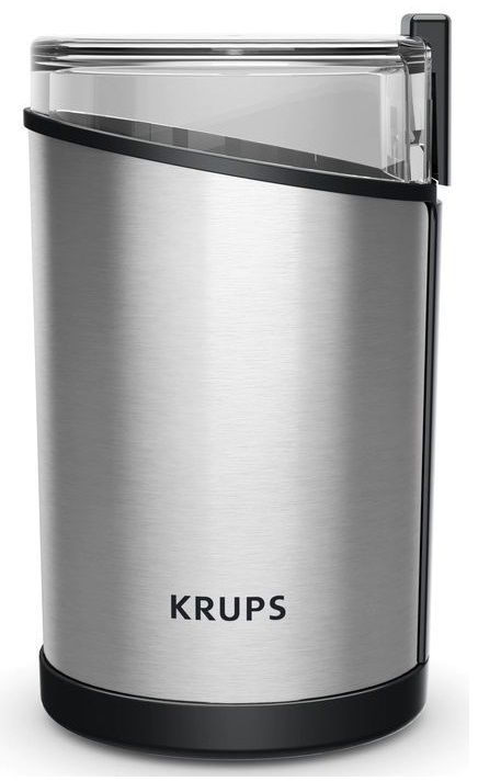 Кофемолка Krups роторная 200Вт, объем зерен-85г, пластик/металл, черный