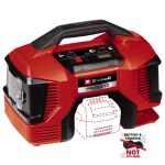 Компресор повітряний Einhell PRESSITO 18/21, акумуляторний 18В PXC, до 14л/хв, 10.5бар, вис. і низьк. тиск, 2.06кг без АКБ та ЗП