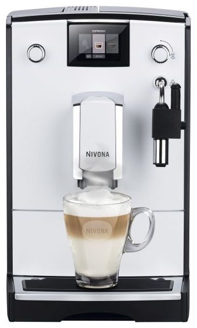 Кавомашина Nivona CafeRomatica 2.2л, зерно + мелена, ручний капучинатор, авторецептів - 5, сіро - чорний