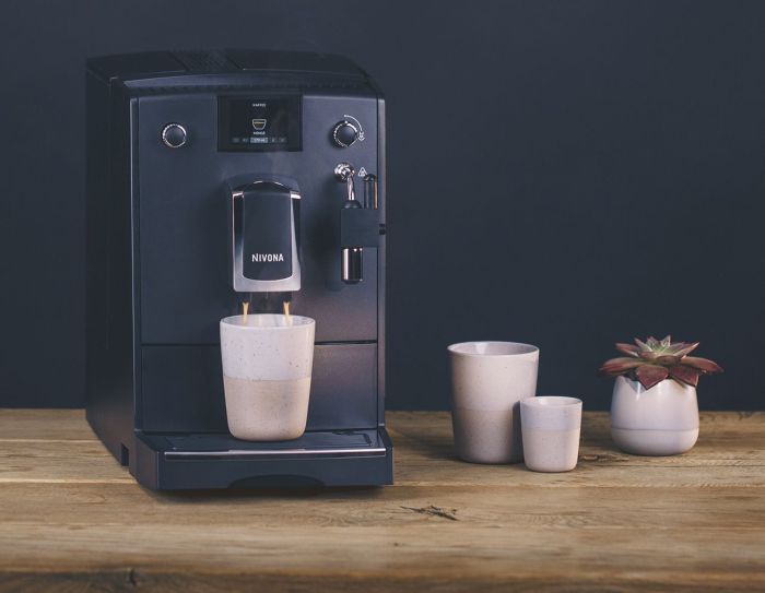 Кофемашина Nivona CafeRomatica 2.2л, зерно + молоко, авторецептов - 5, черный