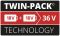 Аккумулятор Einhell PXC Plus Twinpack, 18В, 2х5.2А•час, 1.87кг