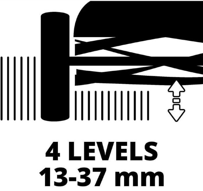 Газонокосилка механическая Einhell GC-HM 400 40см 27л 13-37мм 7.5кг