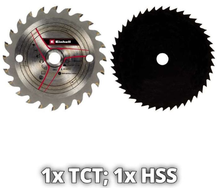 Пила дисковая мини аккмуляторная Einhell TE-CS 18/89LI - Solo PXC, 18В, 89х10мм, 3500об/мин, 1.72кг, без АКБ и ЗУ