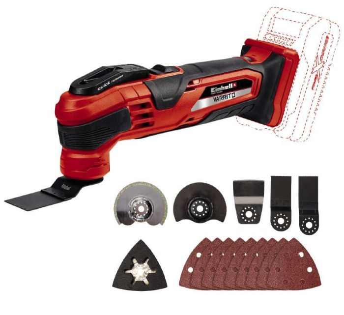 Багатофункціональний інструмент Einhell VARRITO акумуляторний PXC 18В 22000-40000об/хв 1кг без АКБ та ЗП