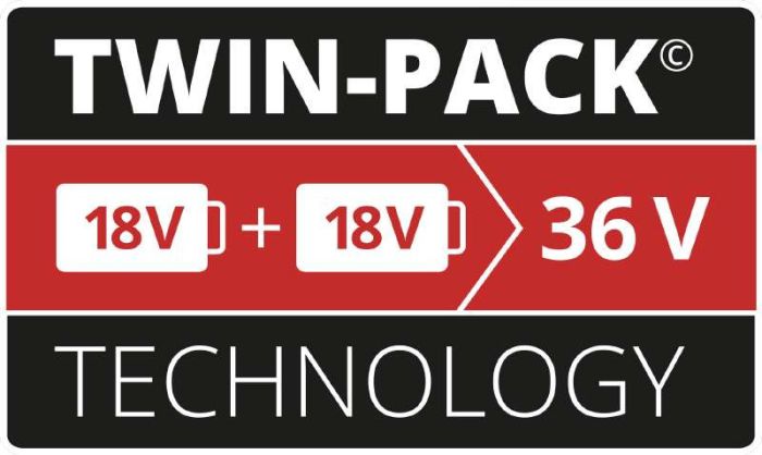 Набор аккумулятора и зарядного устройства Einhell Twincharger Kit PXC, 2х18В, 4.0А•час , 2.2 кг