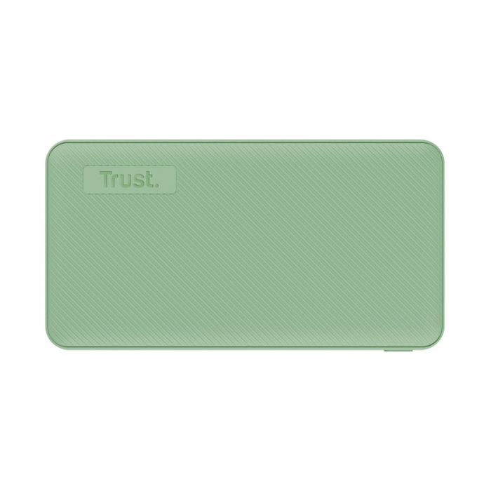Портативное зарядное устройство power bank Trust Primo ECO, 10000мА·год, 2хUSB-A/USB-C, 15W, Зелений