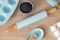 Скалка для теста Ardesto Tasty baking, 43.5см, силикон, дерево, голубой