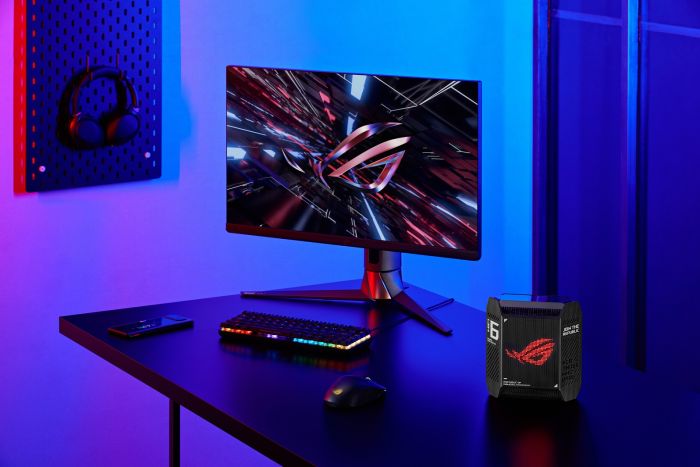 Система WiFi-Mesh ASUS ROG Rapture GT6 AX10000, 3xGE LAN, 1x2.5GE WAN, 1xUSB 3.2, 2мод, чорний