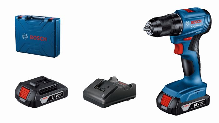 Шурупокрут-дриль акумуляторний Bosch Professional GSR 185-LI 18В 2х2.0А·год 50Нм 500·1900об/хв 0.9кг