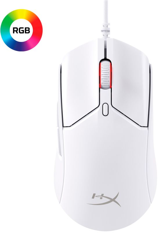 Миша HyperX Pulsefire Haste 2, RGB, USB-A, USB, білий