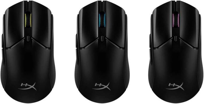 Миша HyperX Pulsefire Haste 2, RGB, USB-A/WL/BT, чорний