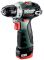 Шуруповерт-дрель аккумуляторный MetaboPOWERMAXX BS BL, 12В 2х2.0Ач, 20/38Нм, 0-400/0-1500об/мин, 0.8кг
