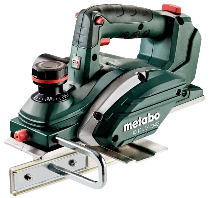 Рубанок аккумуляторный Metabo HO 18 LTX 20-82, Li-Power 18В, 82мм, строгание до 2мм, паз 9мм, 2.9кг, без АКБ и ЗП