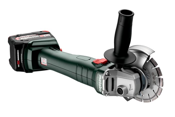 Шлифмашина угловая аккумуляторная Metabo W 18 L 9-125, 125мм, 18В 2х4Ач, 8500об/мин, М14, 2.3кг