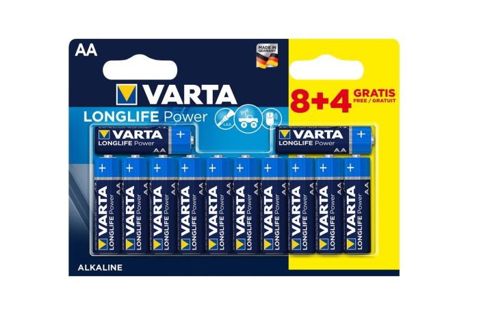 Батарейка Varta Longlife Power  лужна AA блістер, 12 шт