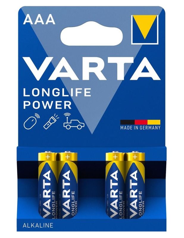 Батарейка Varta Longlife Power лужна AAA блістер, 4 шт